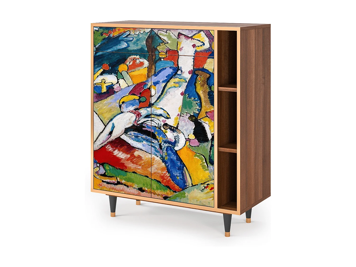 Kredens - 96х110х41 cm - BS6 - Improvisation 26  , Orzech