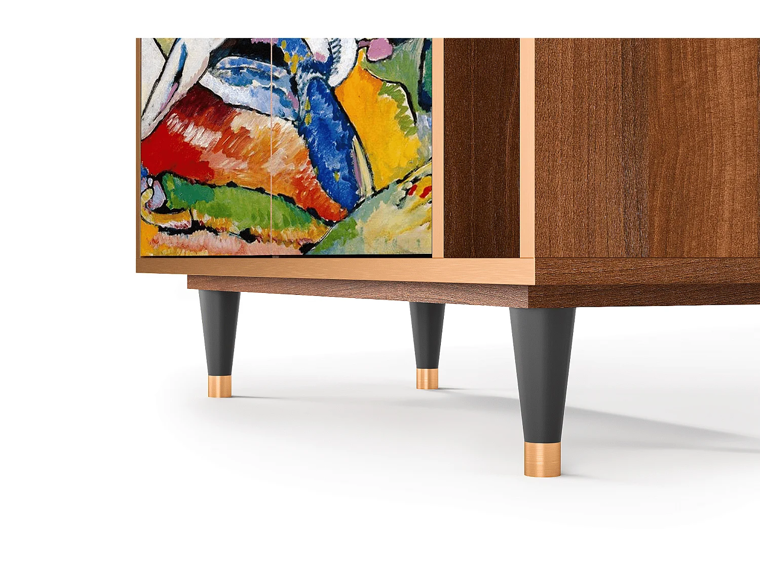 Kredens - 96х110х41 cm - BS6 - Improvisation 26  , Orzech