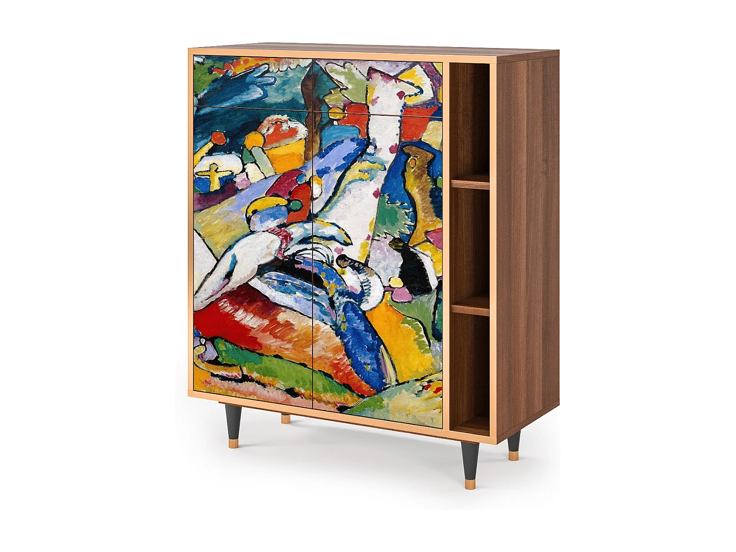 Kredens - 96х110х41 cm - BS6 - Improvisation 26  , Orzech