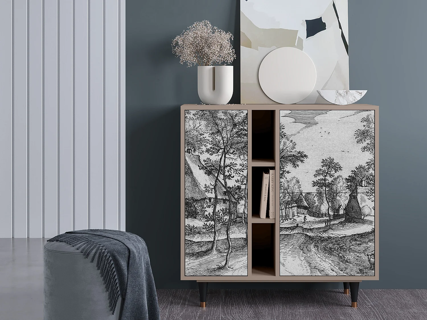 Buffet - 94х96х41 cm - BS5 - Village Road, Latte