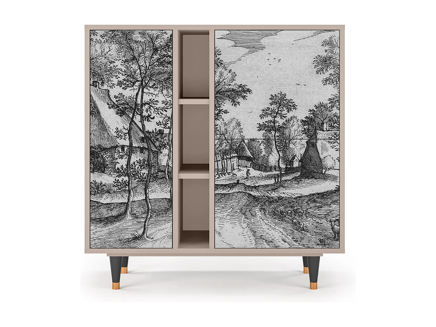 Buffet - 94х96х41 cm - BS5 - Village Road, Latte