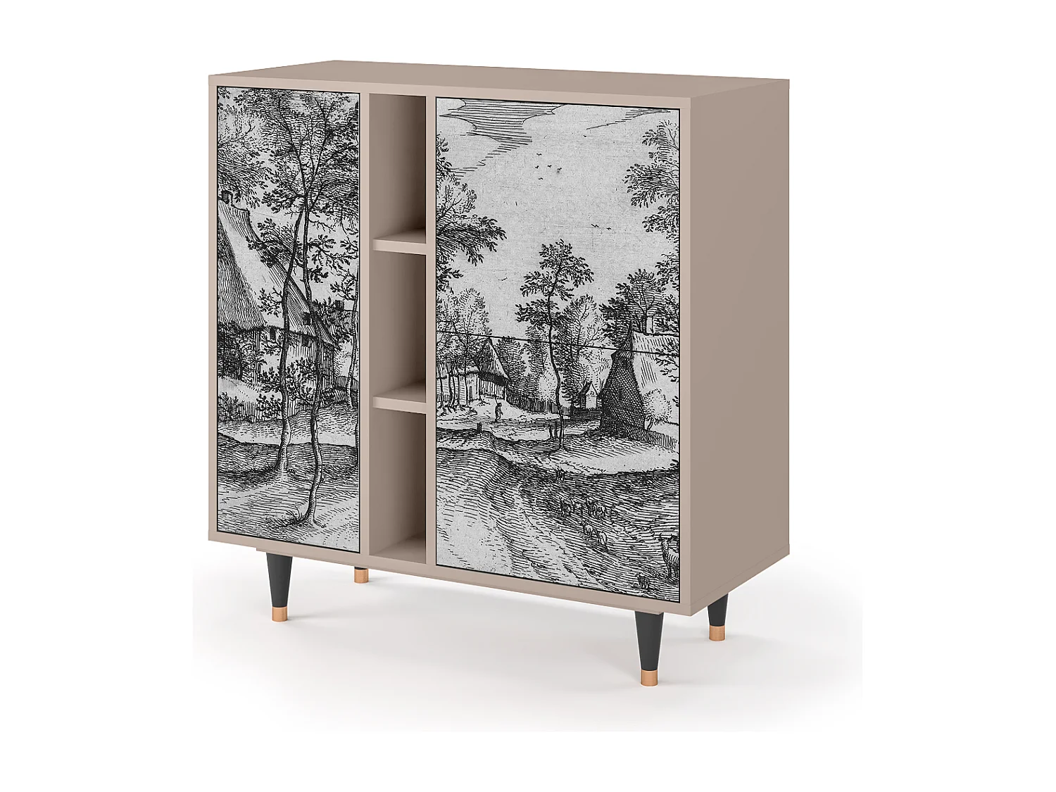 Buffet - 94х96х41 cm - BS5 - Village Road, Latte