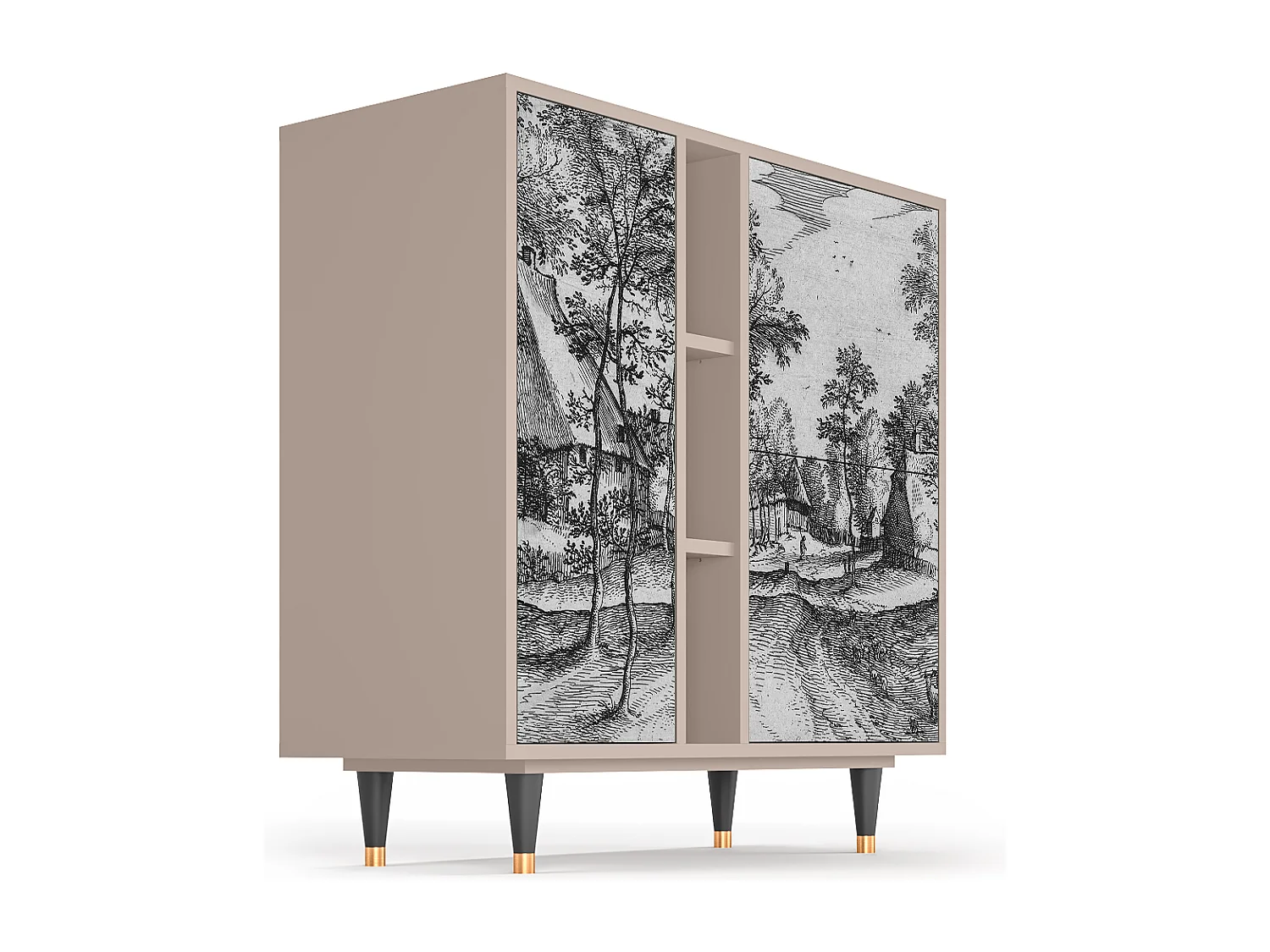 Buffet - 94х96х41 cm - BS5 - Village Road, Latte