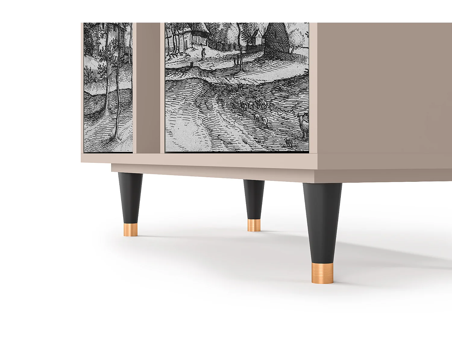 Buffet - 94х96х41 cm - BS5 - Village Road, Latte