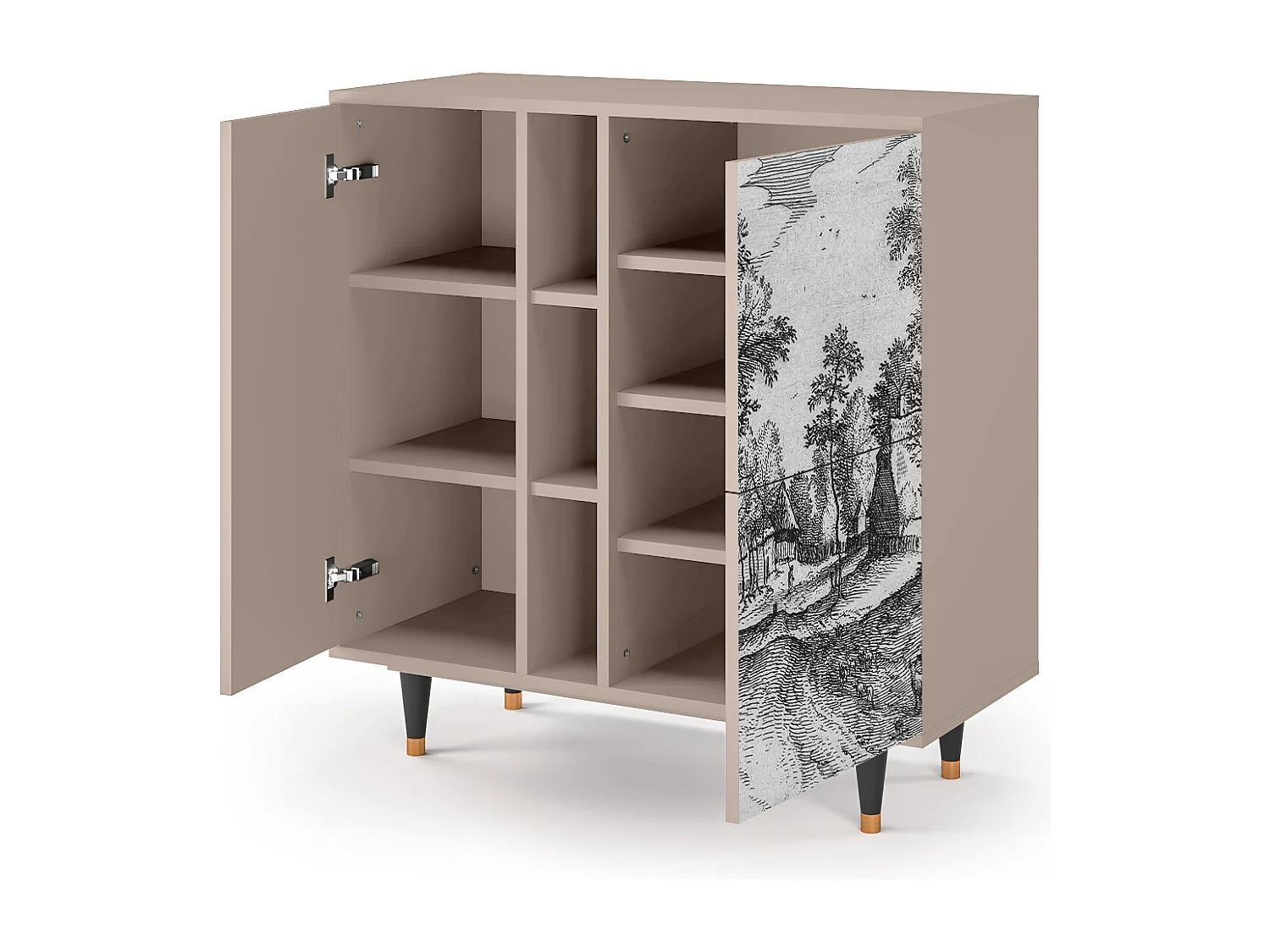 Buffet - 94х96х41 cm - BS5 - Village Road, Latte