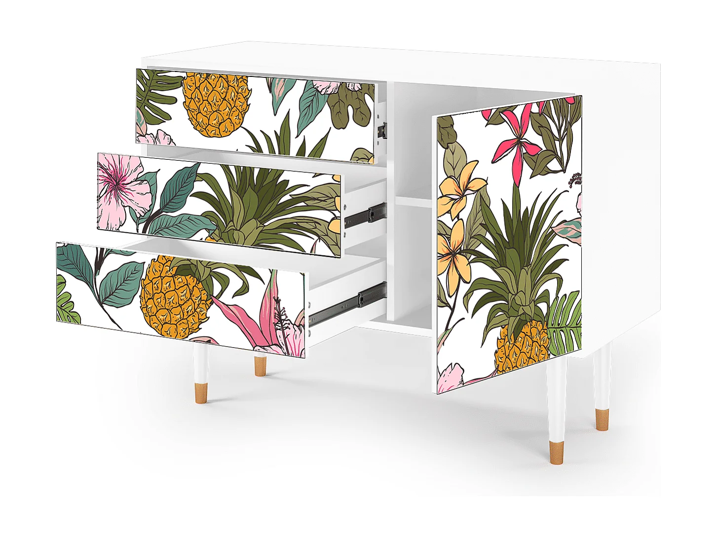 Aparador - 115х84х41 cm - S3 - Estival Fruit, Branco