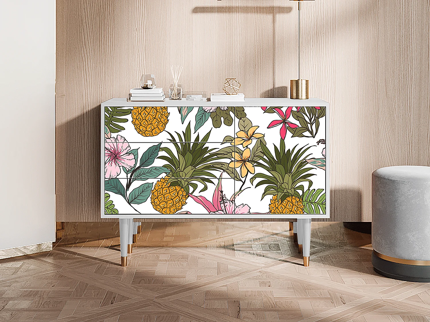 Dressoir - 115х84х41 cm - S3 - Estival Fruit, Wit