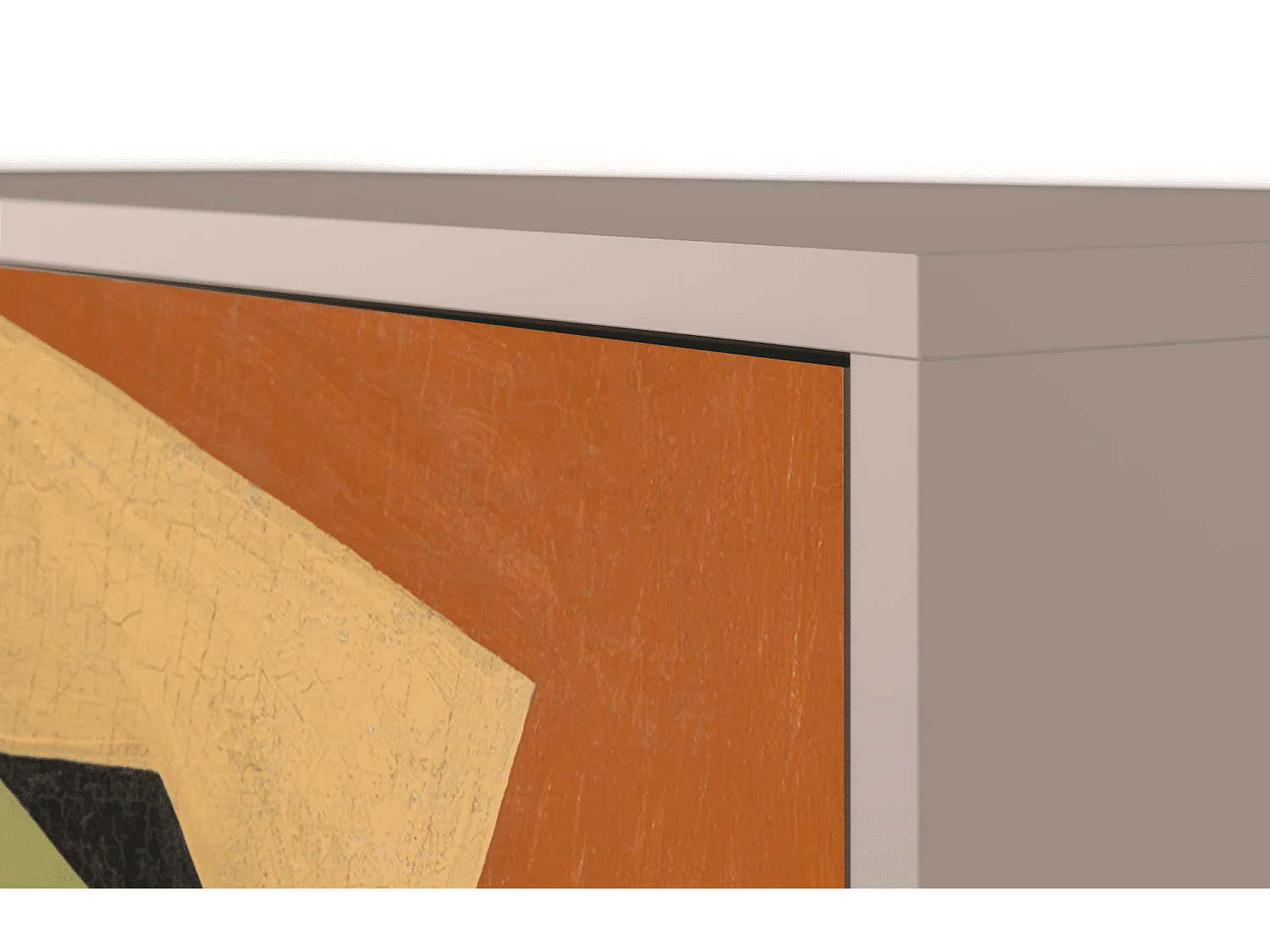 Buffet - 115х84х41 cm - S3 - Glass and Checkerboard, Latte