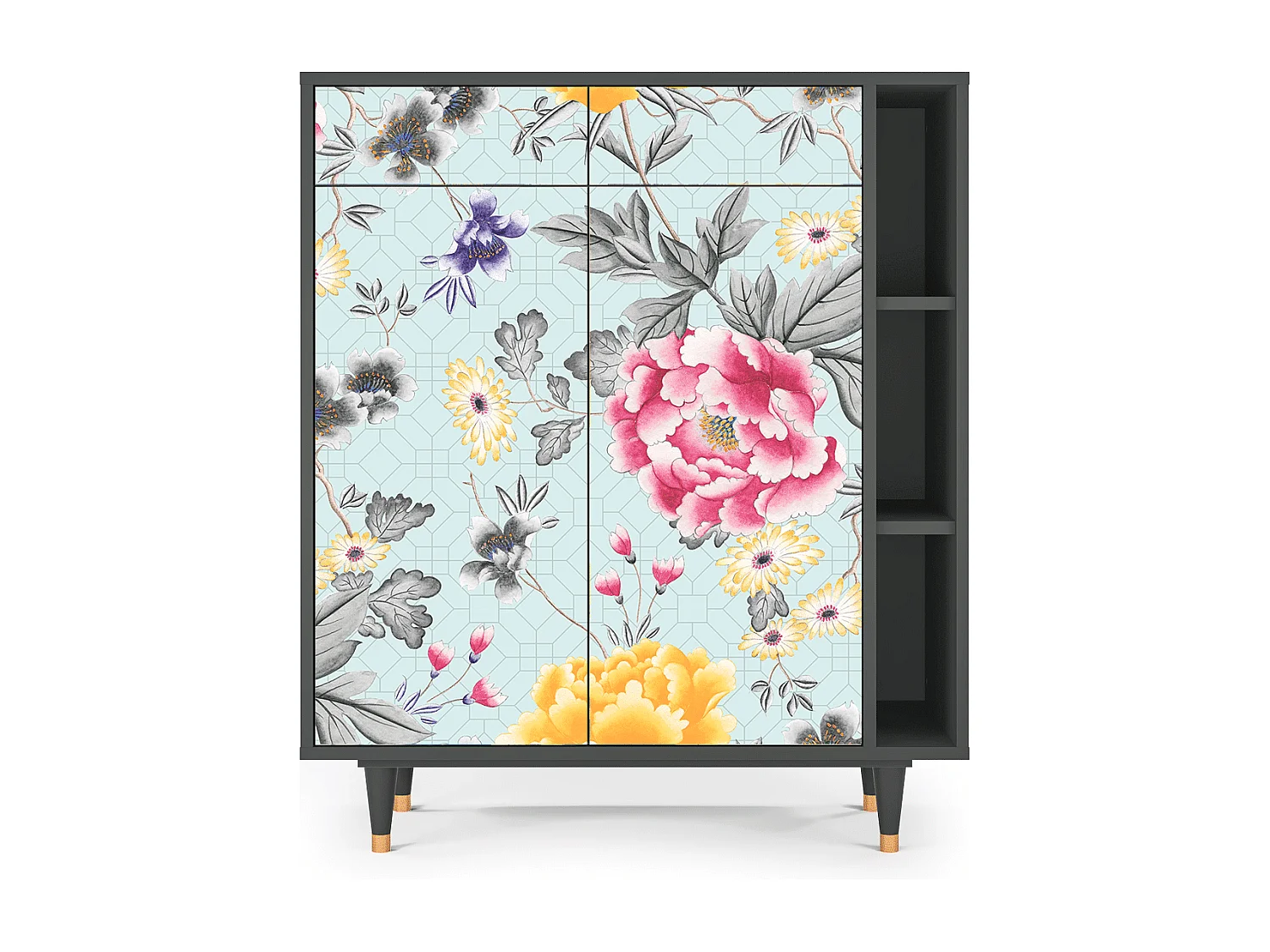 Dressoir - 96х110х41 cm - BS6 - Sky Garden, Antraciet