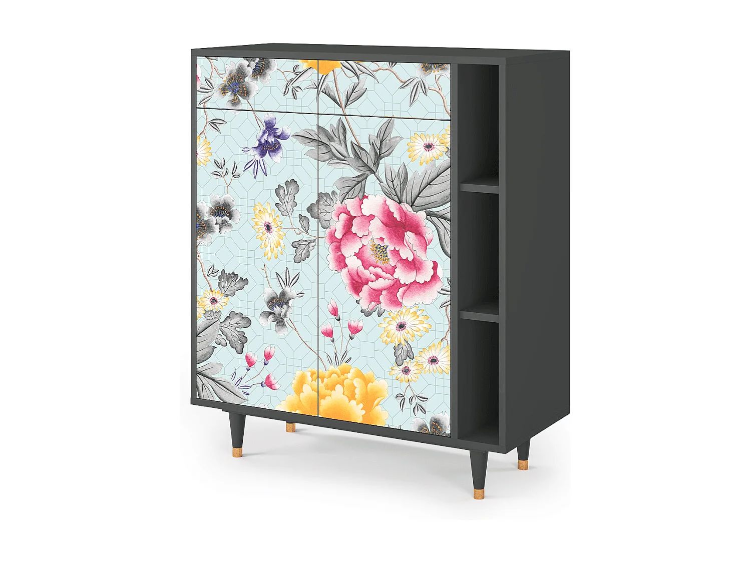 Dressoir - 96х110х41 cm - BS6 - Sky Garden, Antraciet