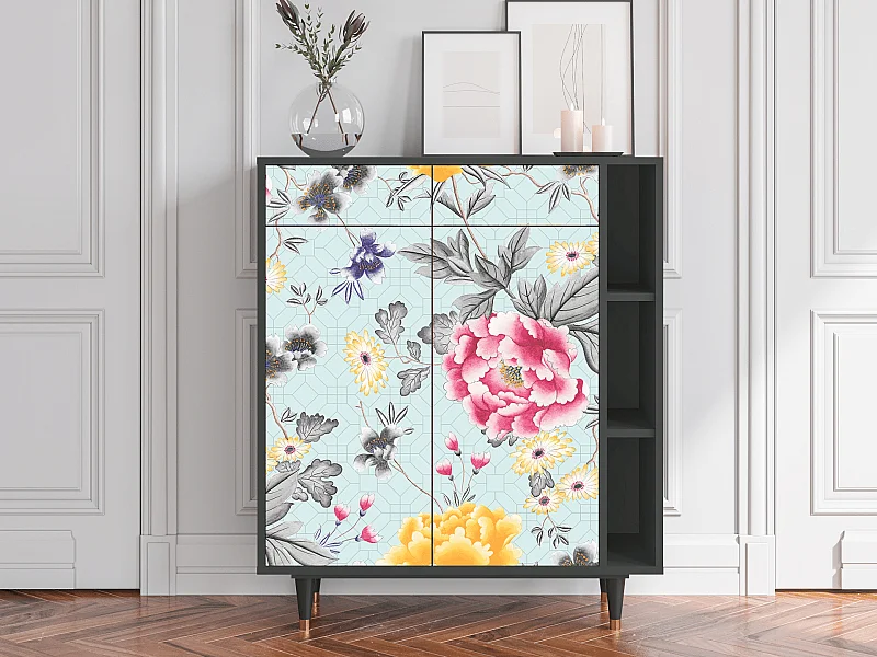 Kredens - 96х110х41 cm - BS6 - Sky Garden, Antracyt