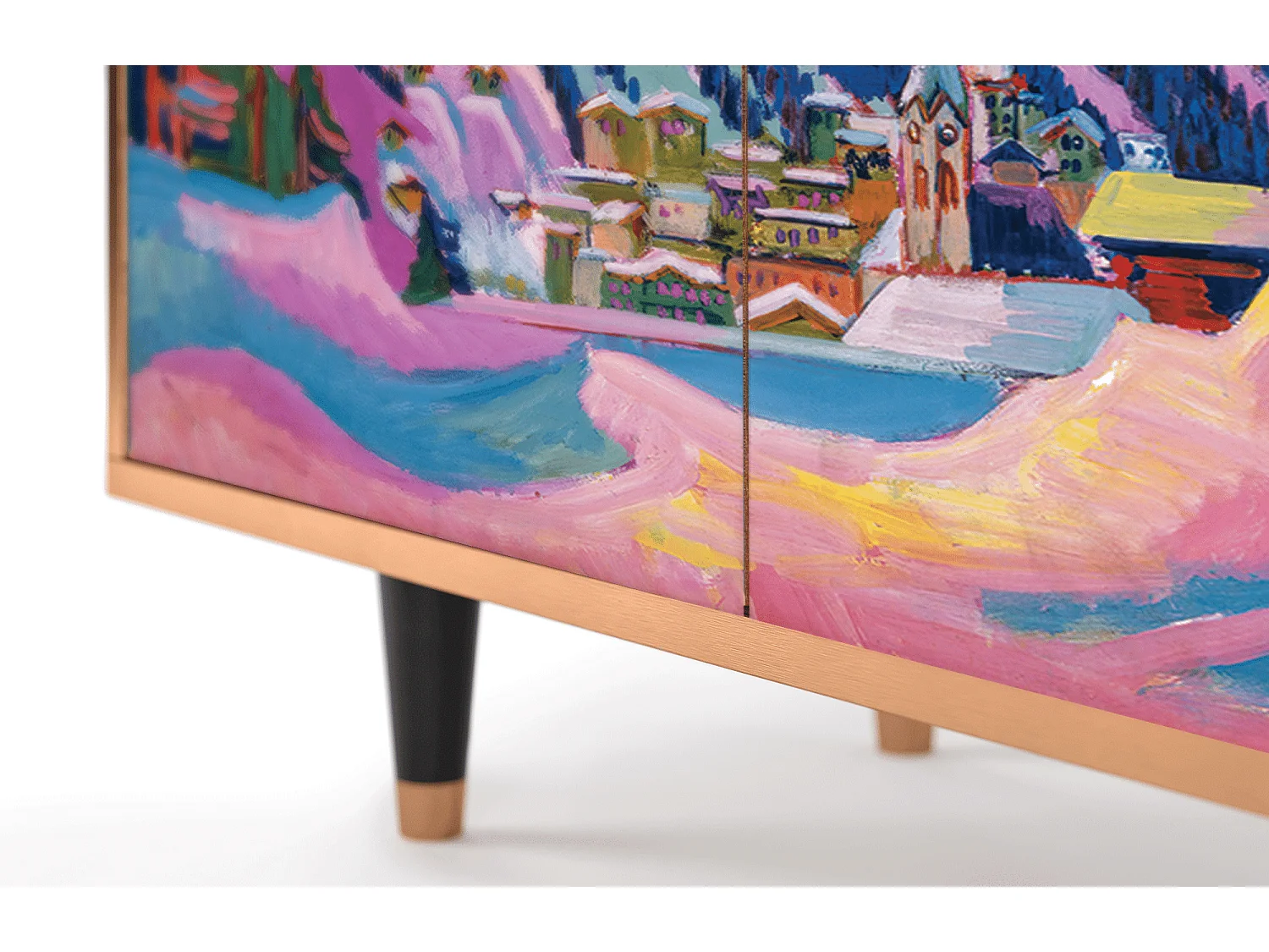 Dressoir - 94x96x48 cm - BS3 - Davos Winter, Walnoot