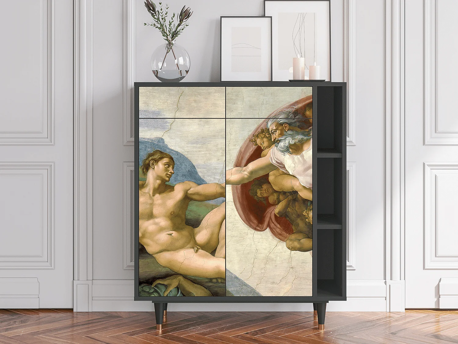 Buffet - 96х110х41 cm - BS6 - The Creation of Adam, Anthracite