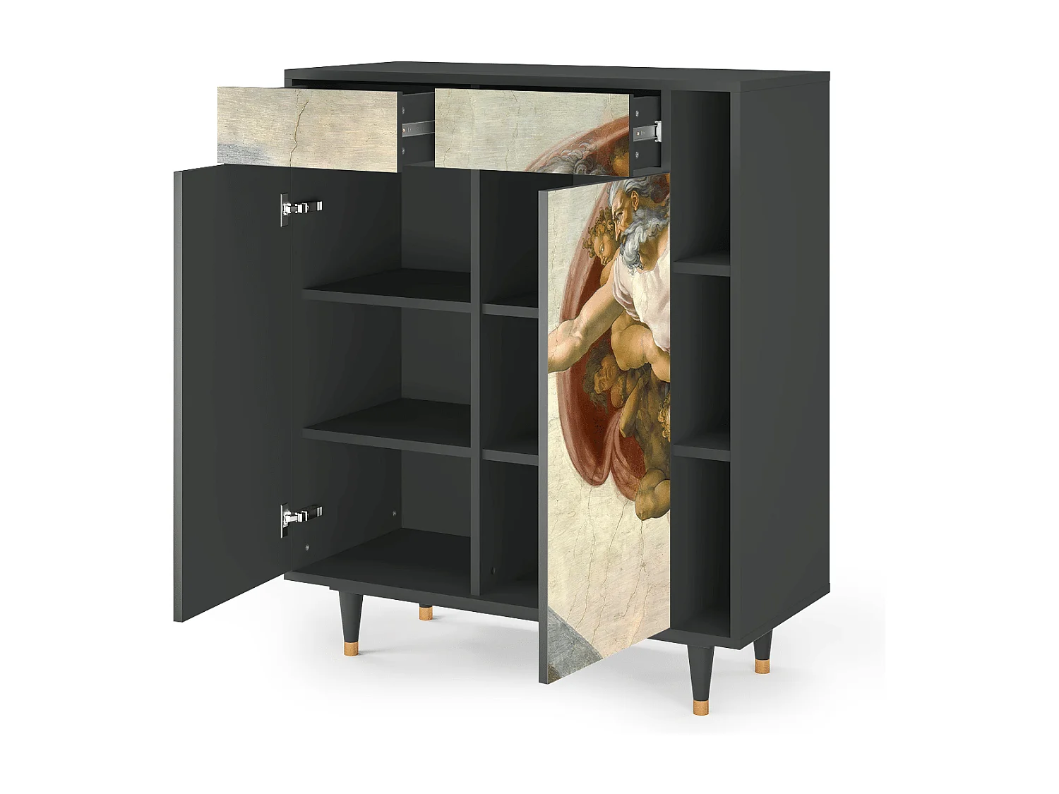 Buffet - 96х110х41 cm - BS6 - The Creation of Adam, Anthracite