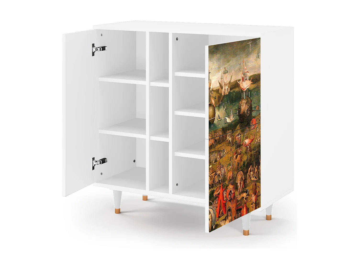 Kredens - 94х96х41 cm - BS5 - Garden of Delights , Biały