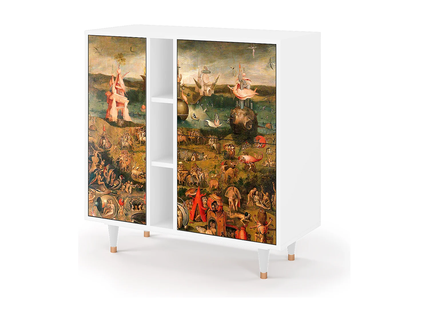 Kredens - 94х96х41 cm - BS5 - Garden of Delights , Biały