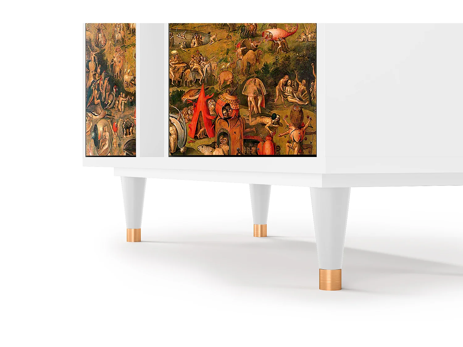 Kredens - 94х96х41 cm - BS5 - Garden of Delights , Biały