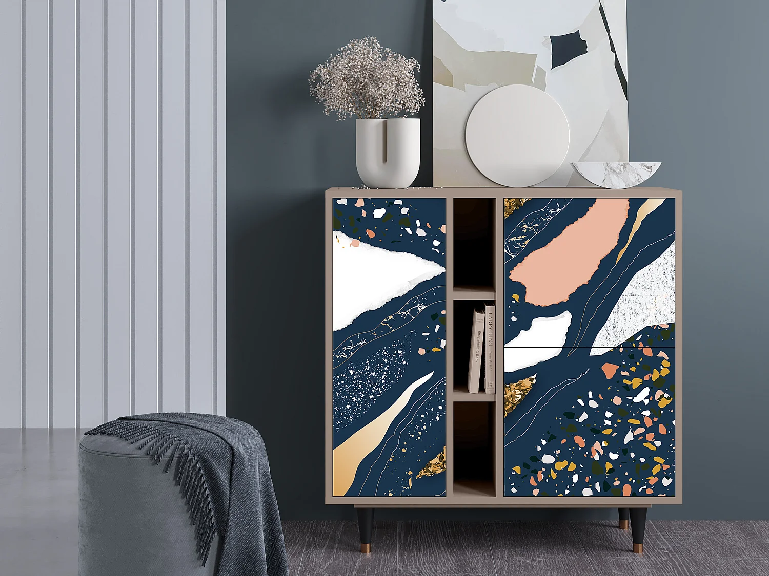 Kredens - 94х96х41 cm - BS5 - Nude Iceberg, Latte