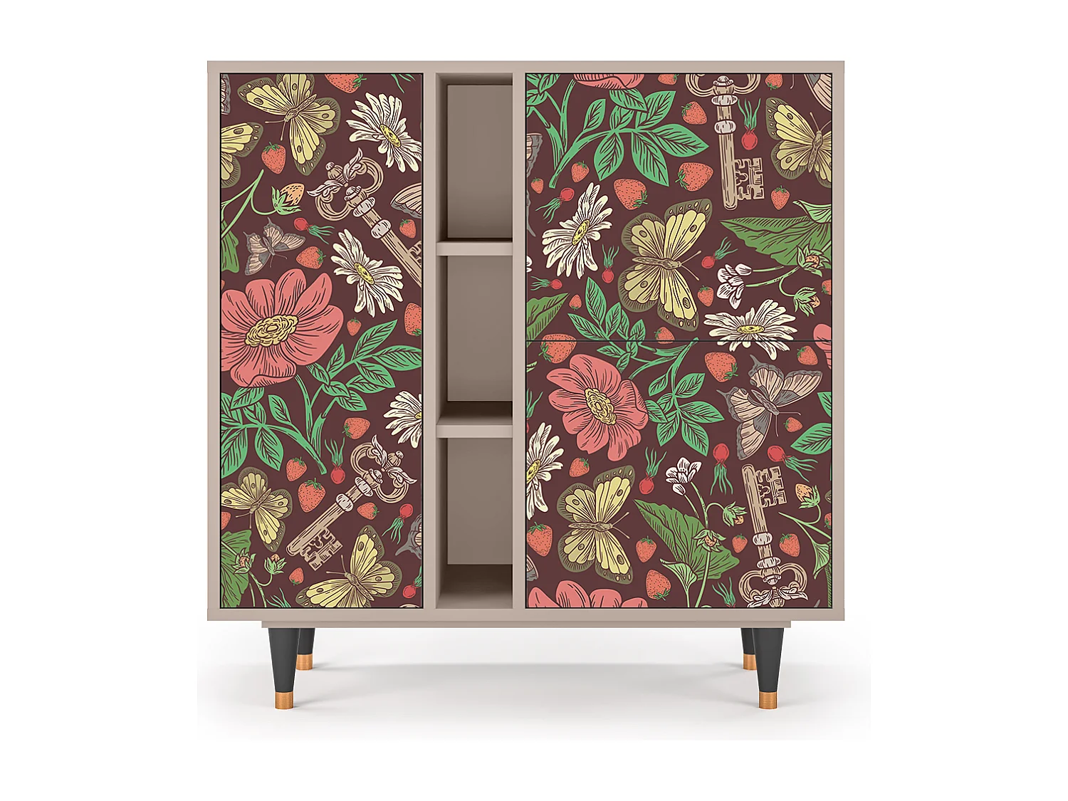 Buffet - 94х96х41 cm - BS5 - Alice in Wonderland, Latte