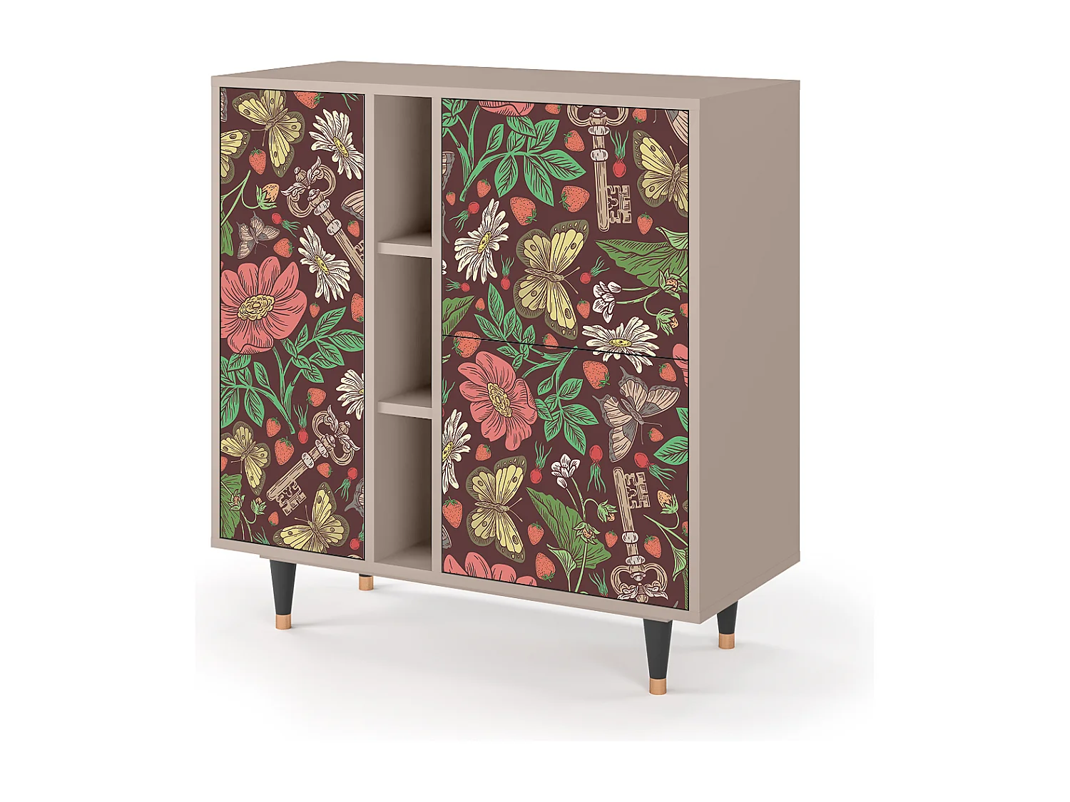 Buffet - 94х96х41 cm - BS5 - Alice in Wonderland, Latte