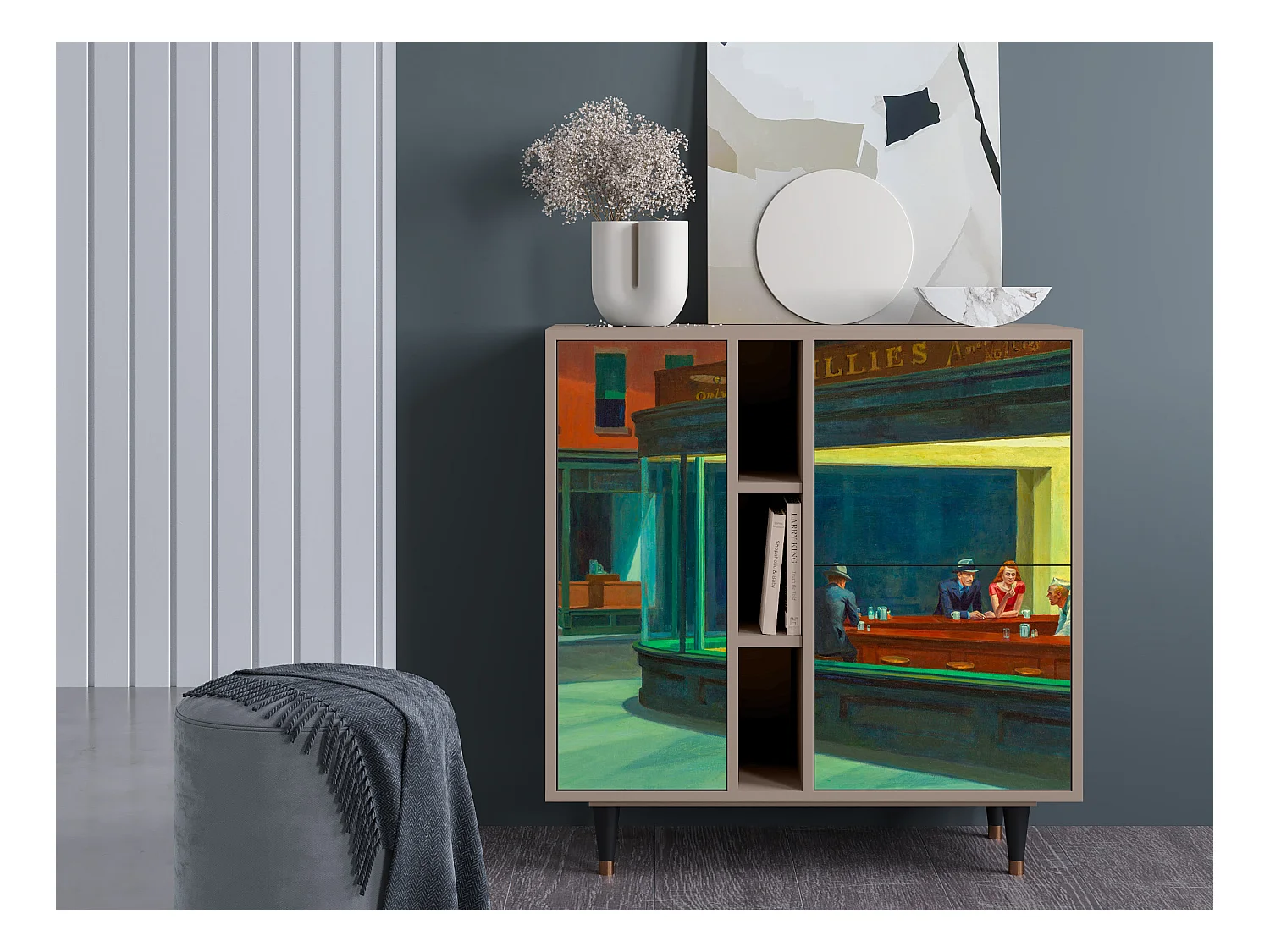 Buffet - 94х96х41 cm - BS5 - Nighthawks by Hopper, Latte