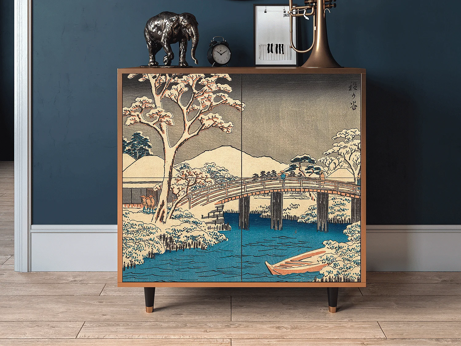 Dressoir - 94x96x48 cm - BS3 - Katabira River, Walnoot