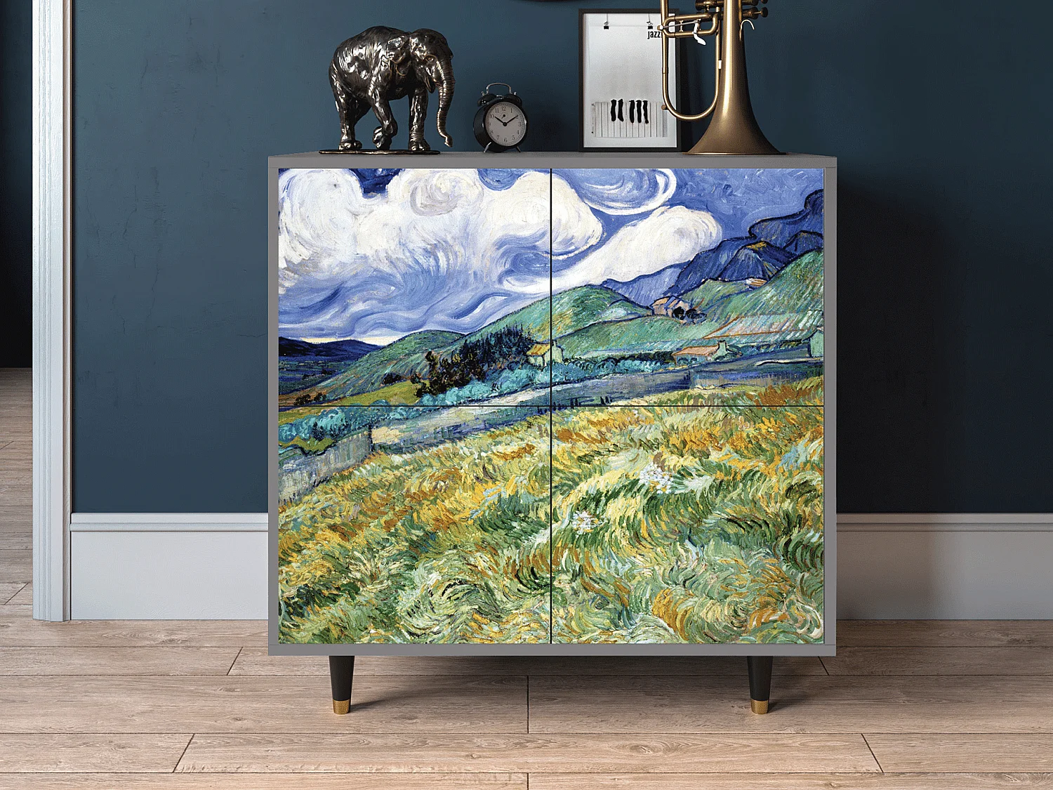 Buffet - 94x96x48 cm - BS3 - Landscape, Gris