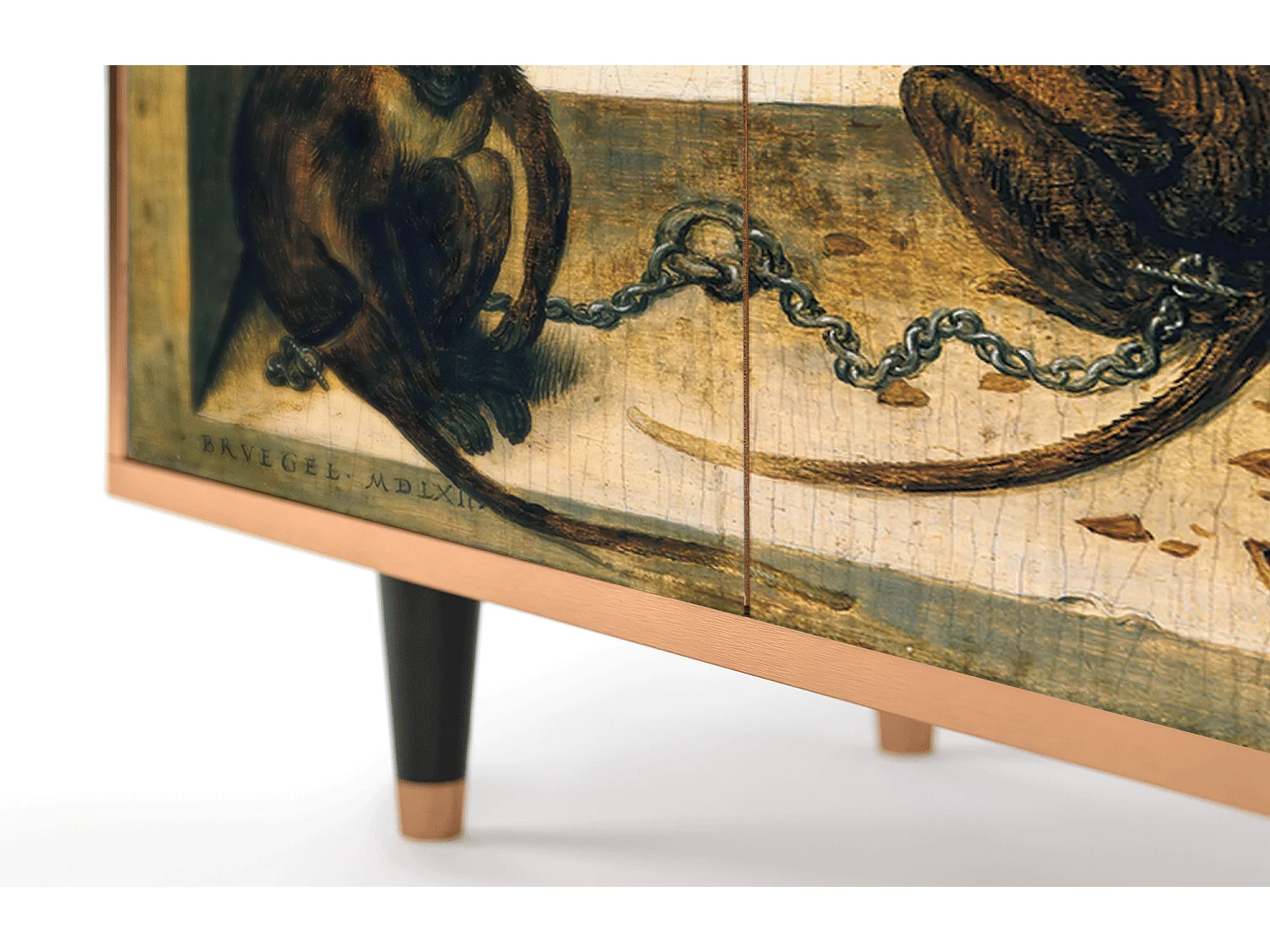 Buffet - 94x96x48 cm - BS3 - Two Monkeys, Noyer