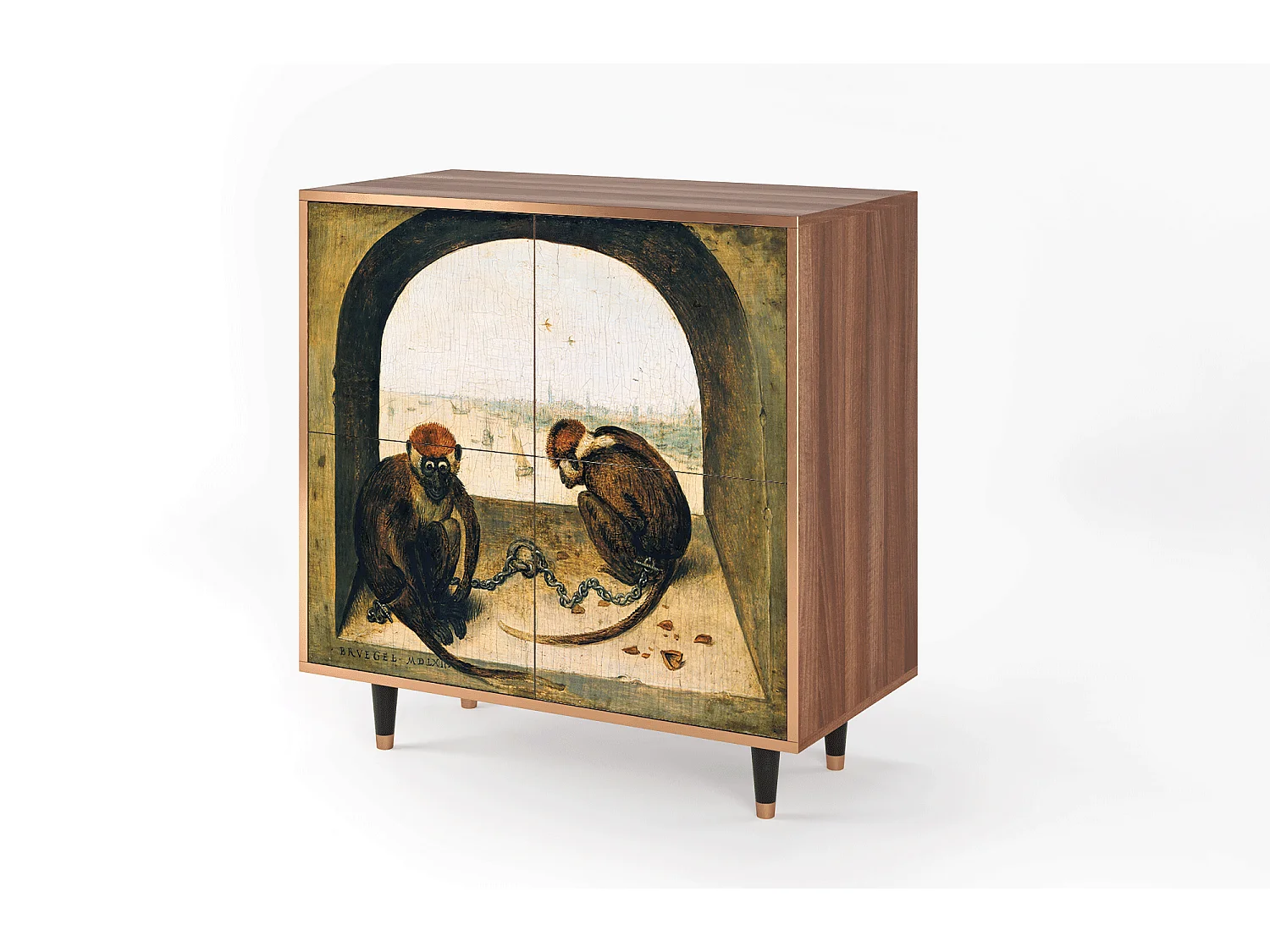 Aparador - 94x96x48 cm - BS3 - Two Monkeys, Nogueira