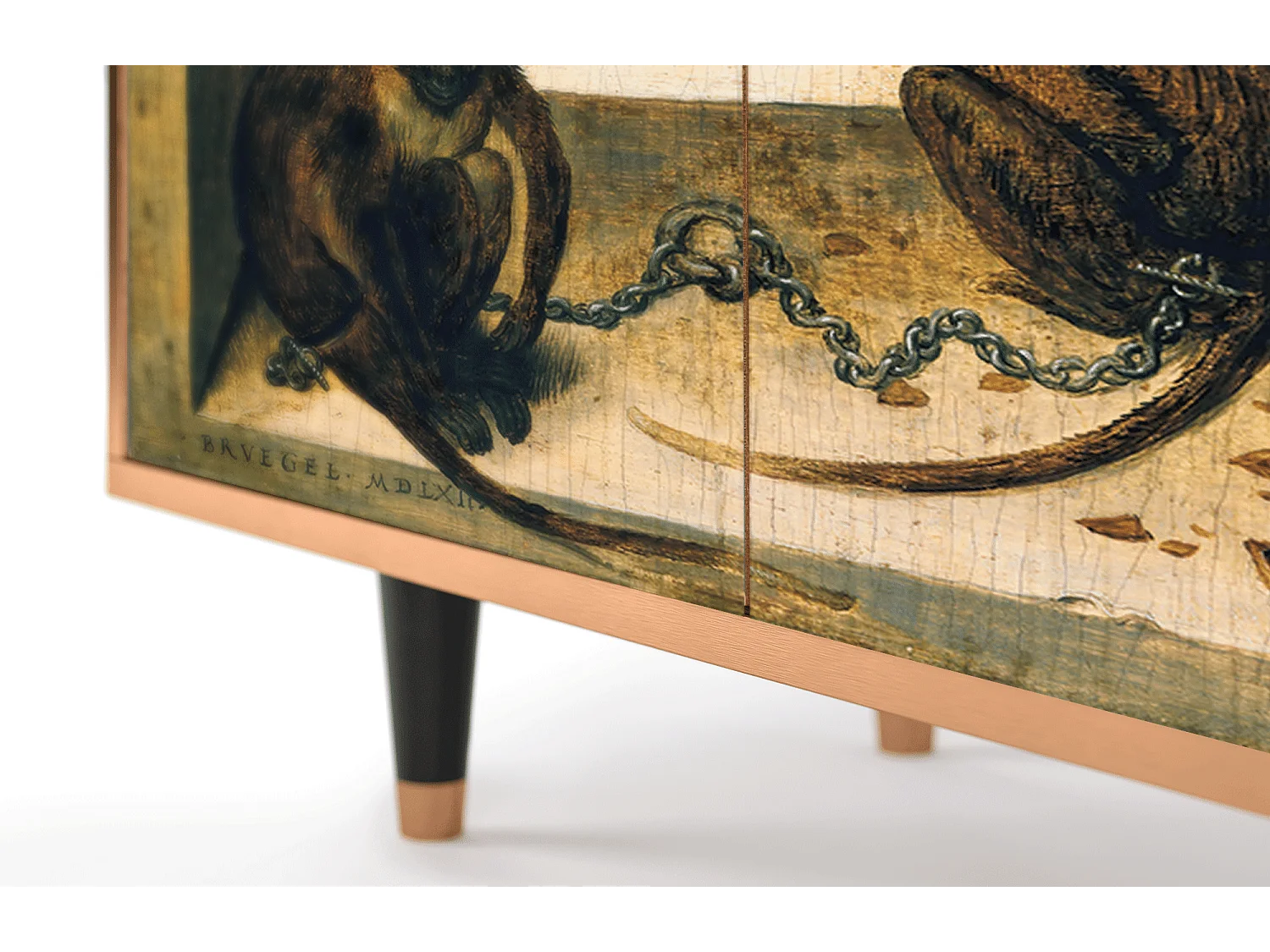 Buffet - 94x96x48 cm - BS3 - Two Monkeys, Noyer