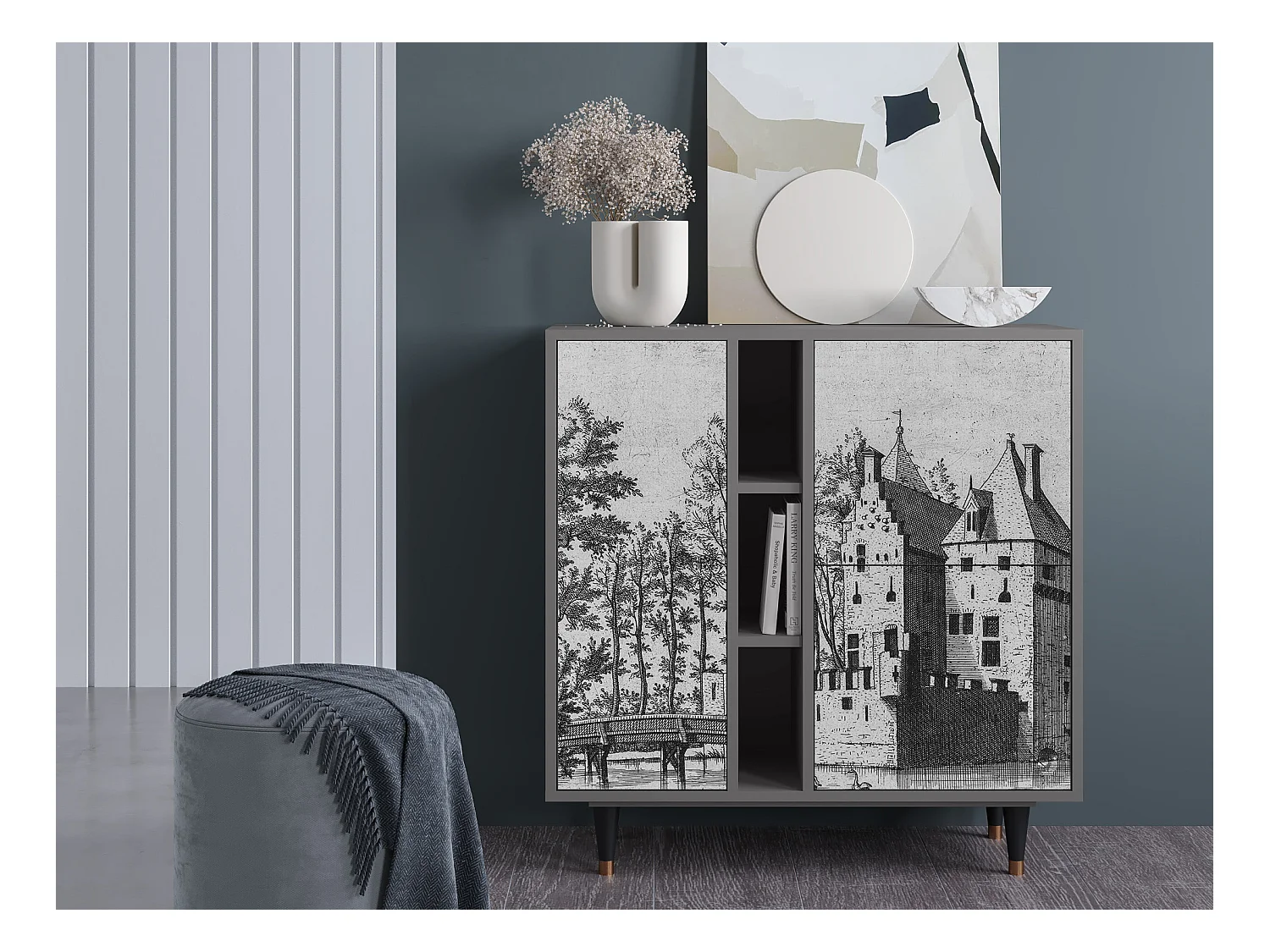 Buffet - 94х96х41 cm - BS5 - Castle by Breugel, Gris