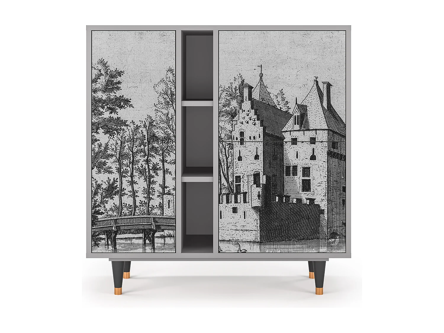 Buffet - 94х96х41 cm - BS5 - Castle by Breugel, Gris