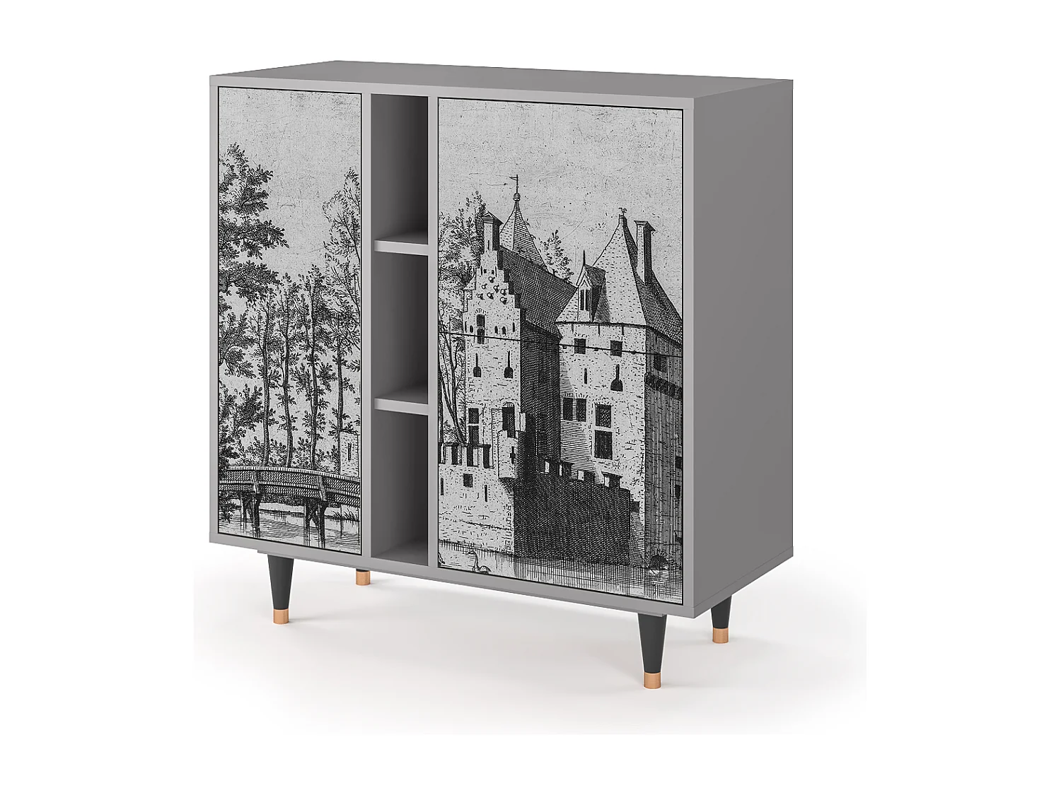 Buffet - 94х96х41 cm - BS5 - Castle by Breugel, Gris