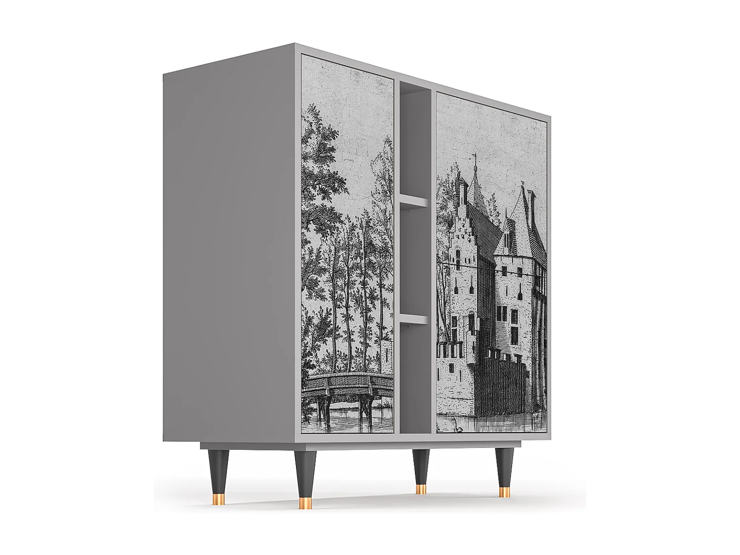 Buffet - 94х96х41 cm - BS5 - Castle by Breugel, Gris