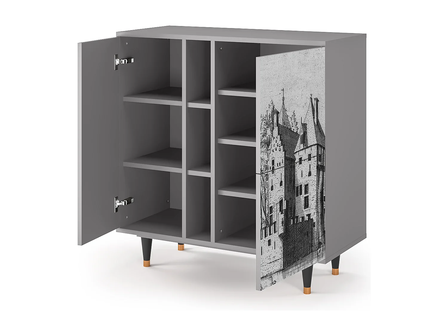 Buffet - 94х96х41 cm - BS5 - Castle by Breugel, Gris