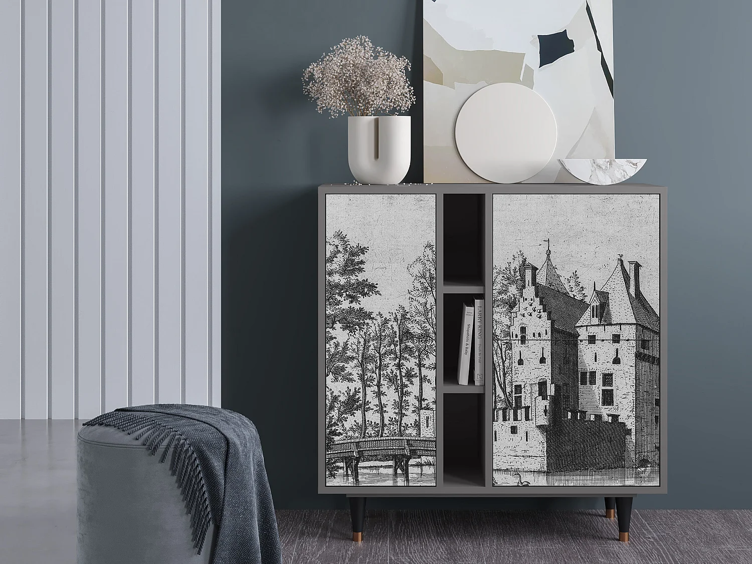 Buffet - 94х96х41 cm - BS5 - Castle by Breugel, Gris