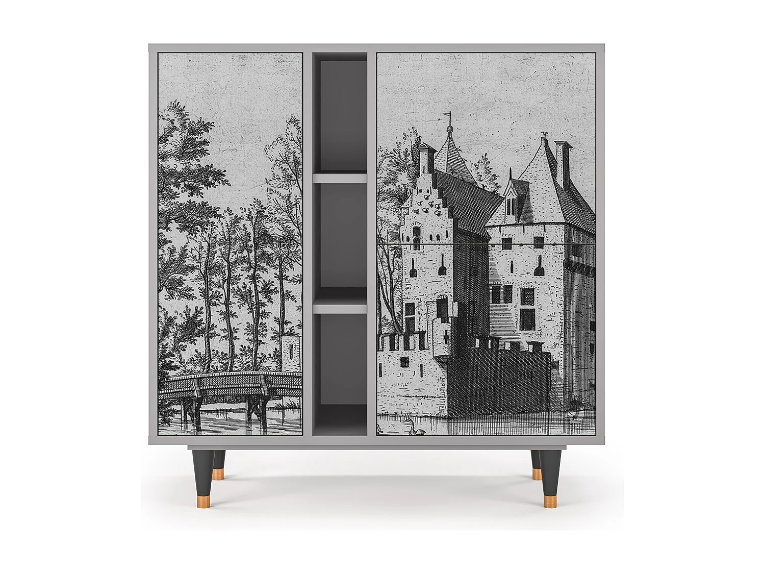 Buffet - 94х96х41 cm - BS5 - Castle by Breugel, Gris