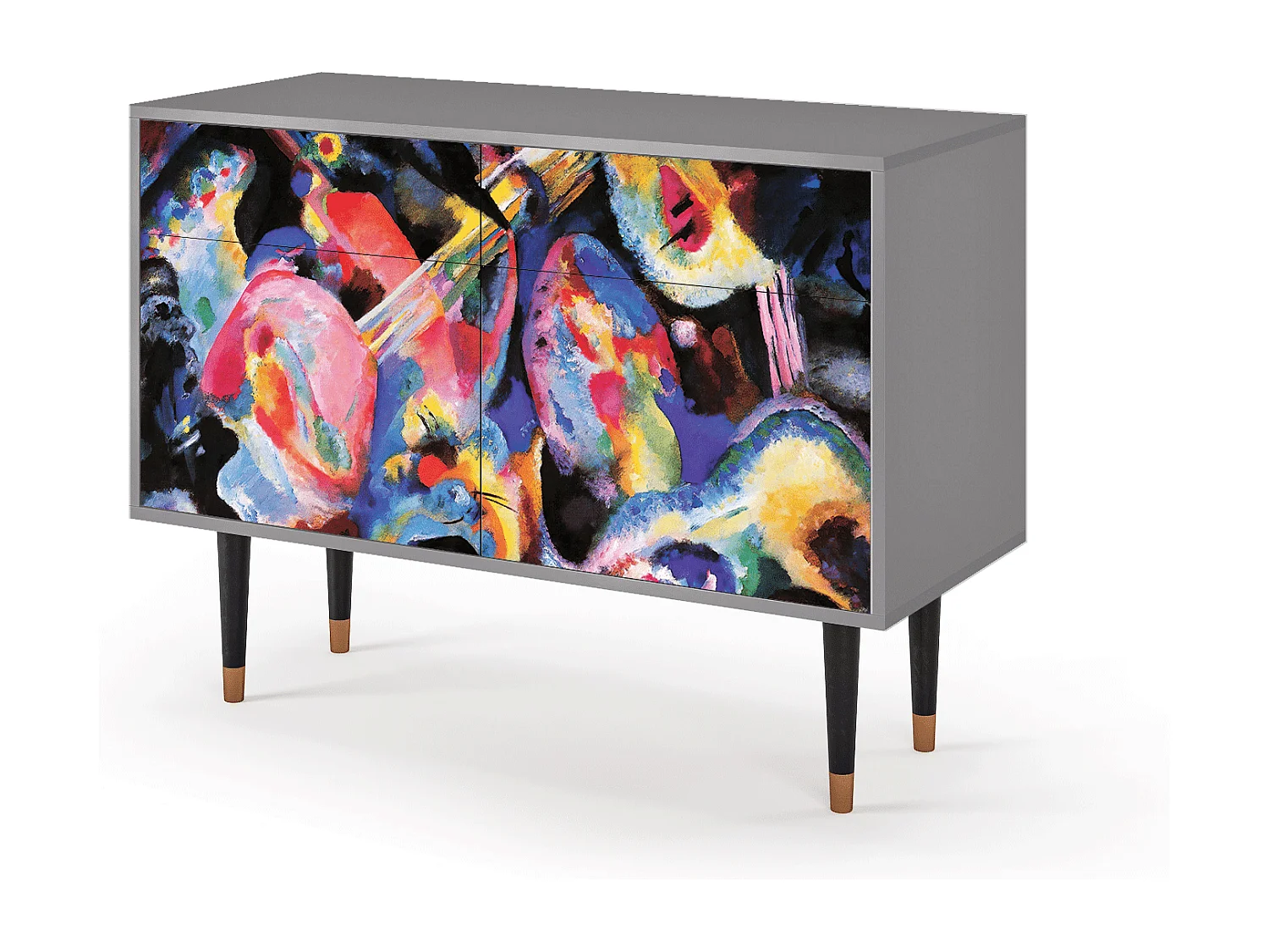 Kredens - 115x85x48 cm - BS4 - Kandinsky, Szary