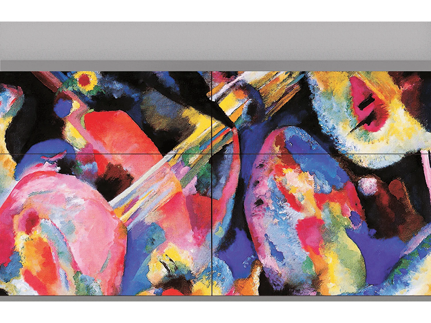 Kredens - 115x85x48 cm - BS4 - Kandinsky, Szary