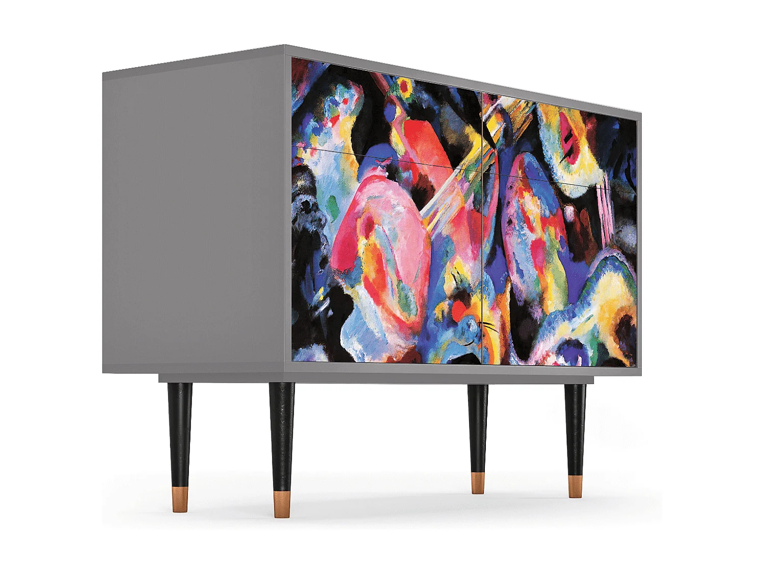 Kredens - 115x85x48 cm - BS4 - Kandinsky, Szary