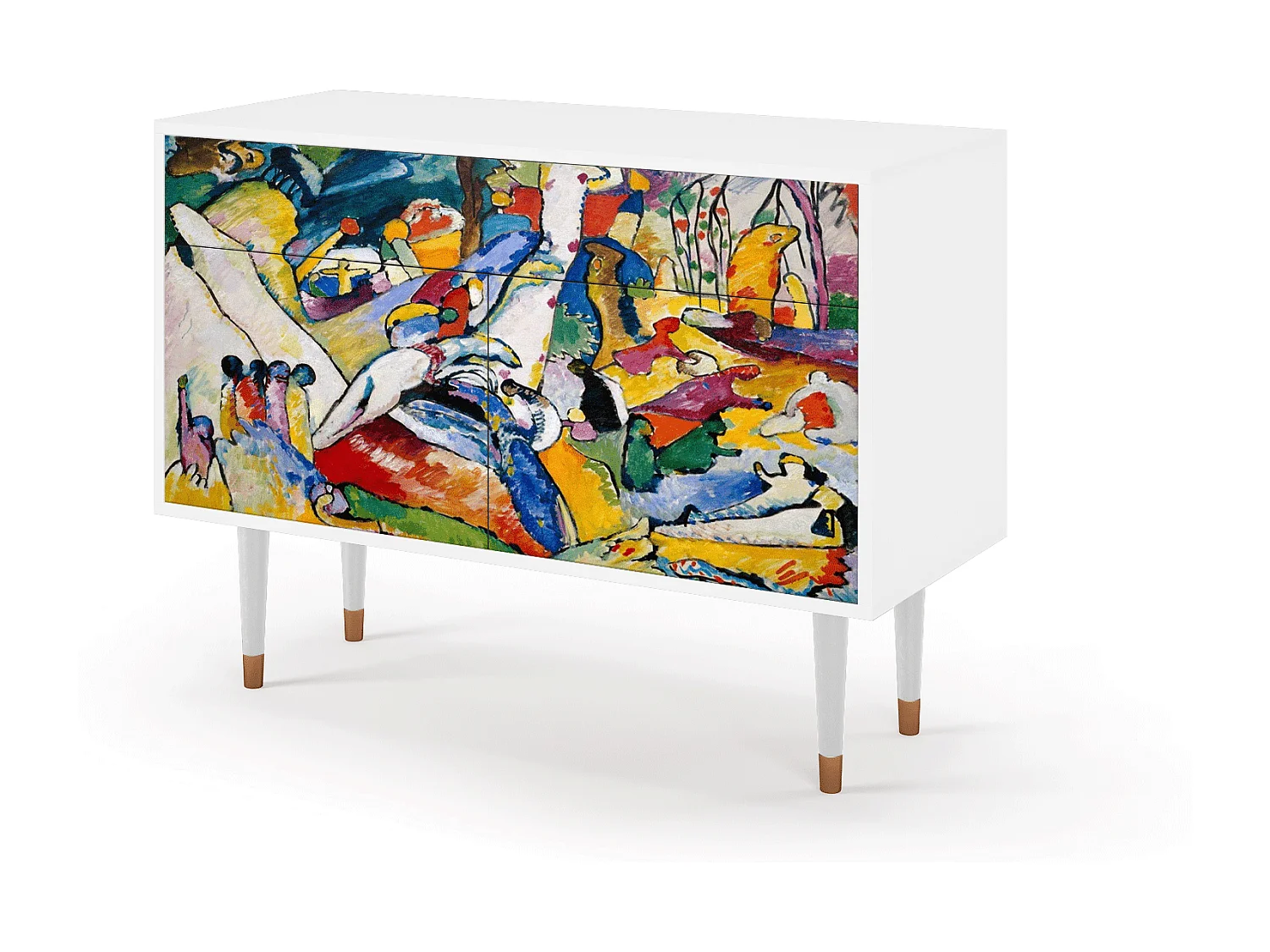 Buffet - 115x85x48 cm - BS4 - Improvisation 26  , Blanc