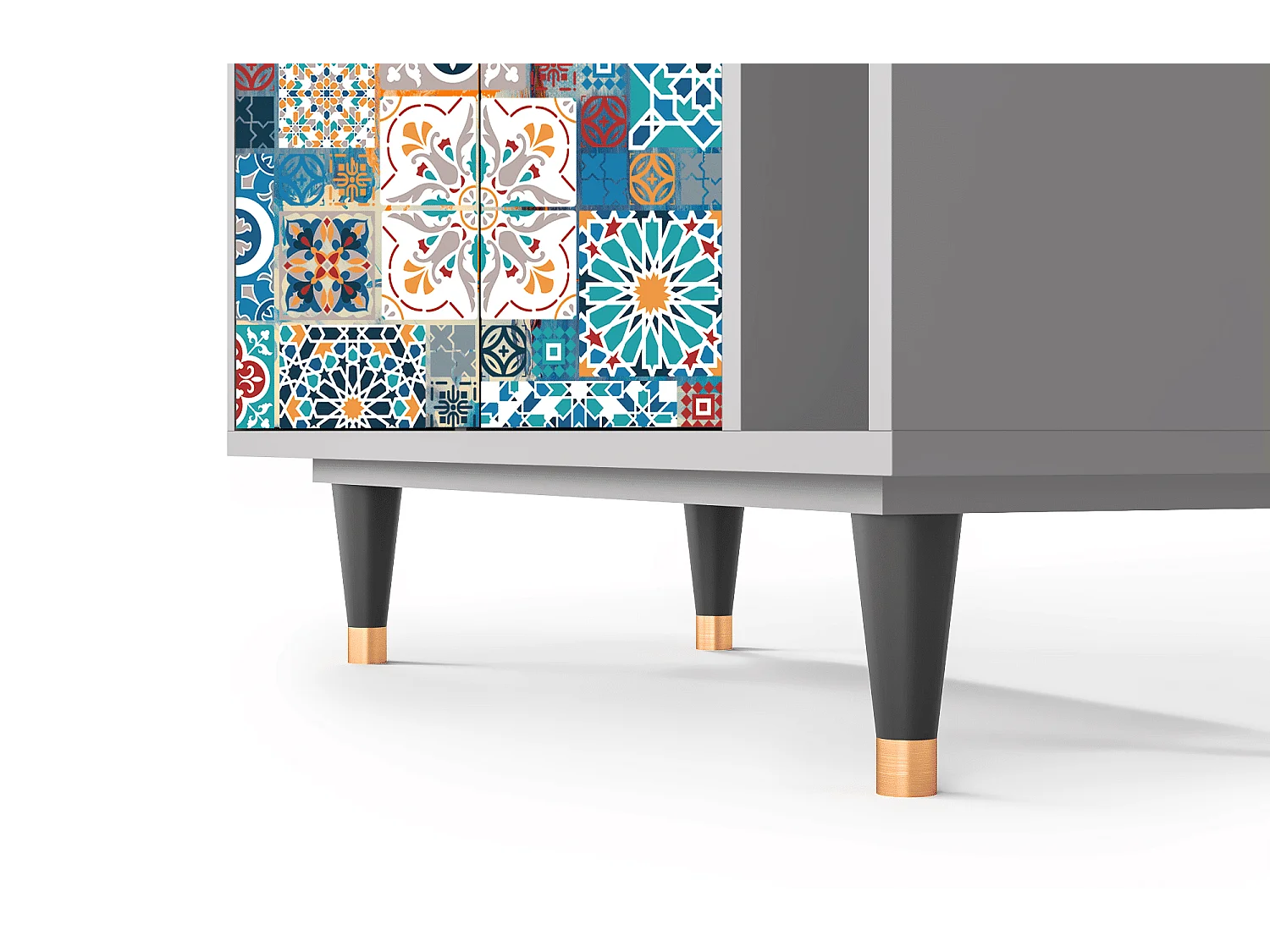 Aparador - 96х110х41 cm - BS6 - Moroccan Market, Cinza