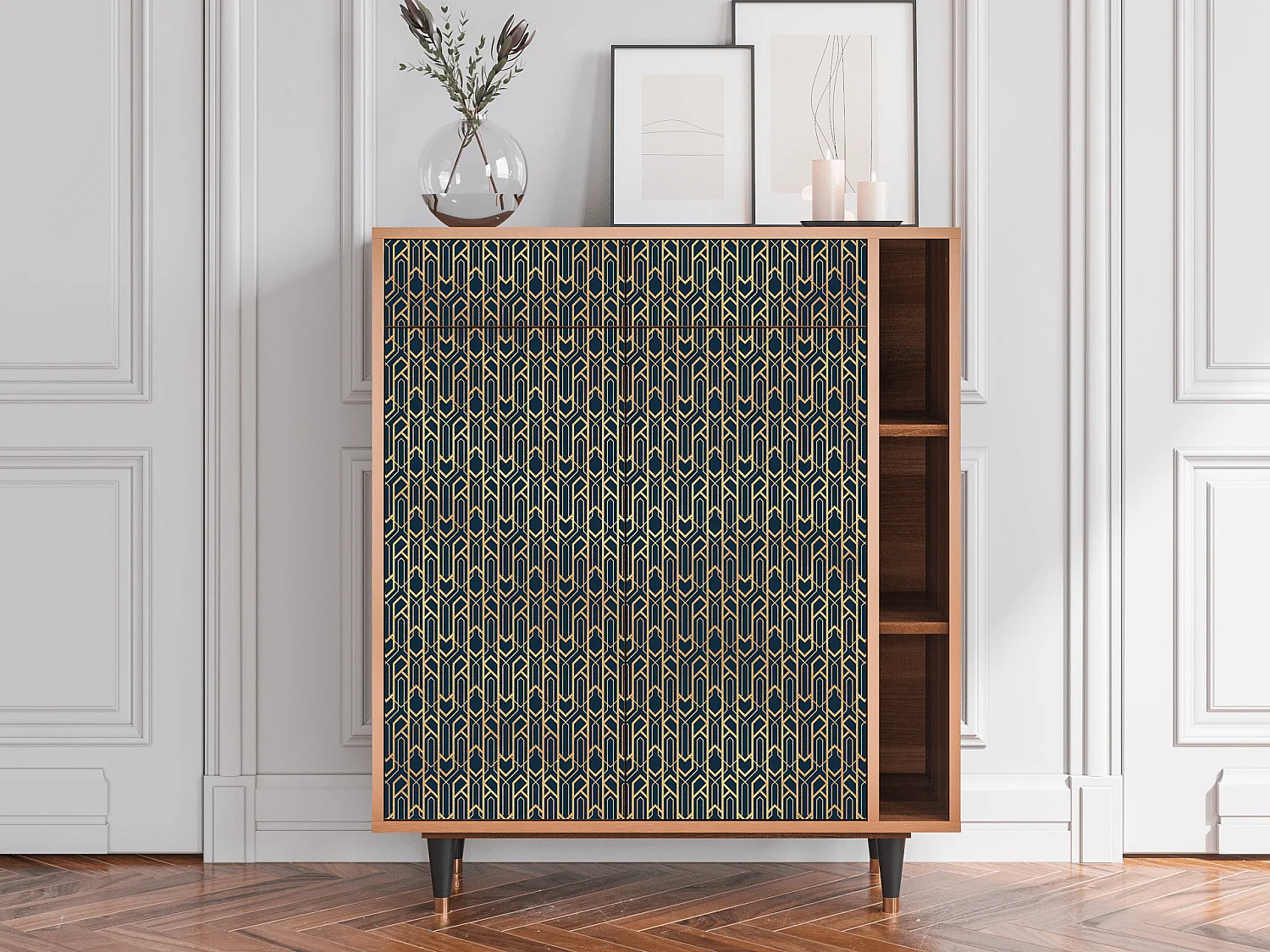 Credenza - 96х110х41 cm - BS6 - Golden Empire, Noce