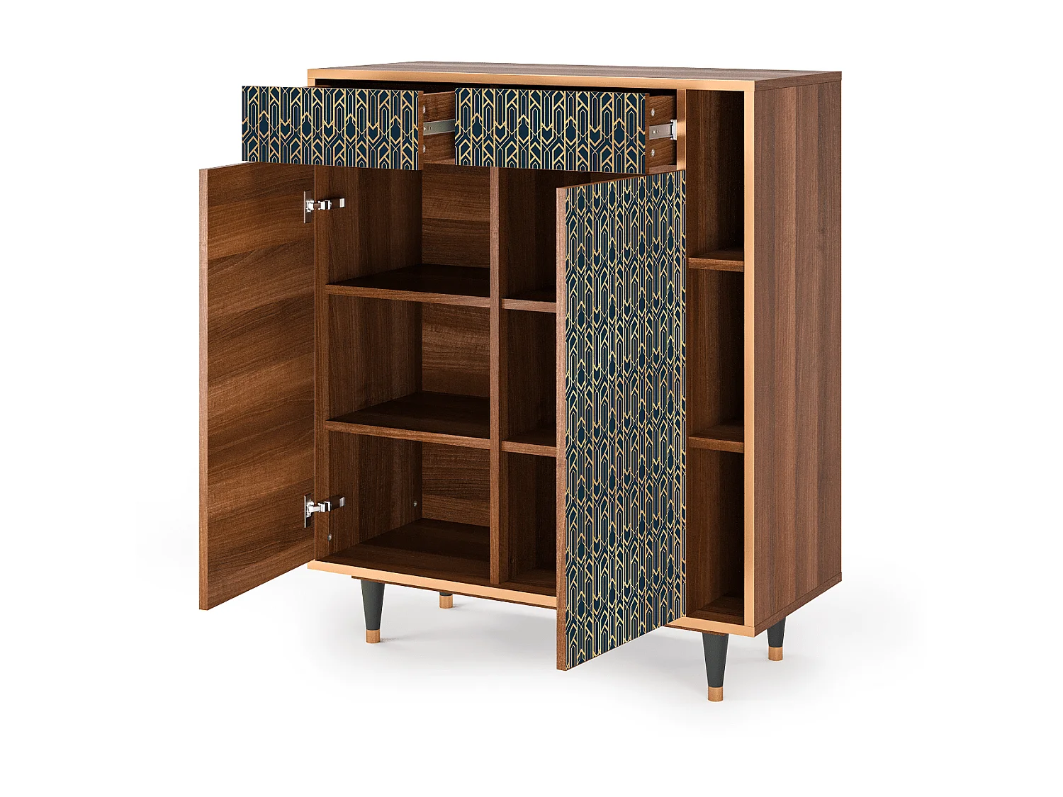 Credenza - 96х110х41 cm - BS6 - Golden Empire, Noce