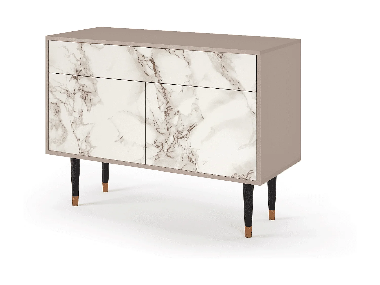 Credenza - 115x85x48 cm - BS4 - Milk Marble, Latte
