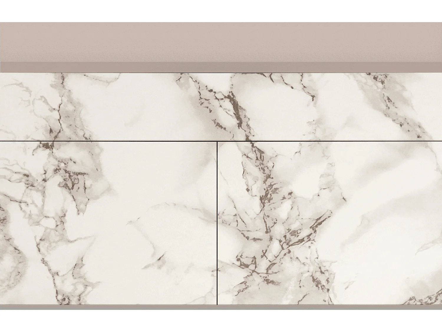 Credenza - 115x85x48 cm - BS4 - Milk Marble, Latte