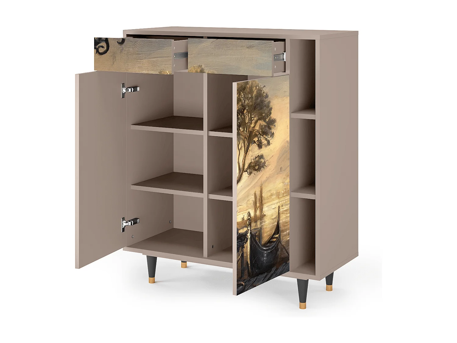 Buffet - 96х110х41 cm - BS6 - Venice, Latte