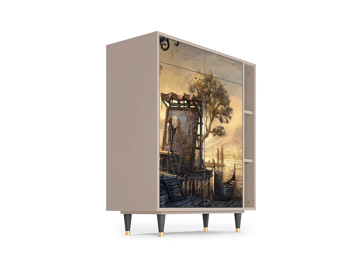 Credenza - 96х110х41 cm - BS6 - Venice, Latte
