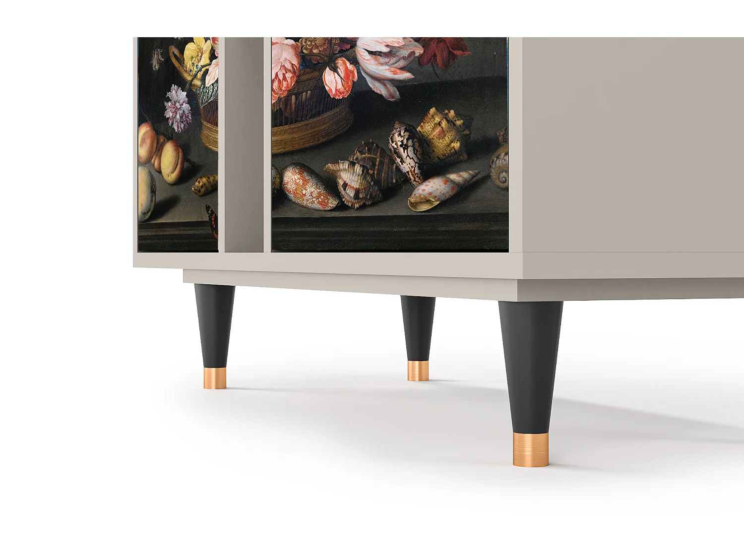 Sideboard - 94х96х41 cm - BS5 - Still Life with Flowers, Sand