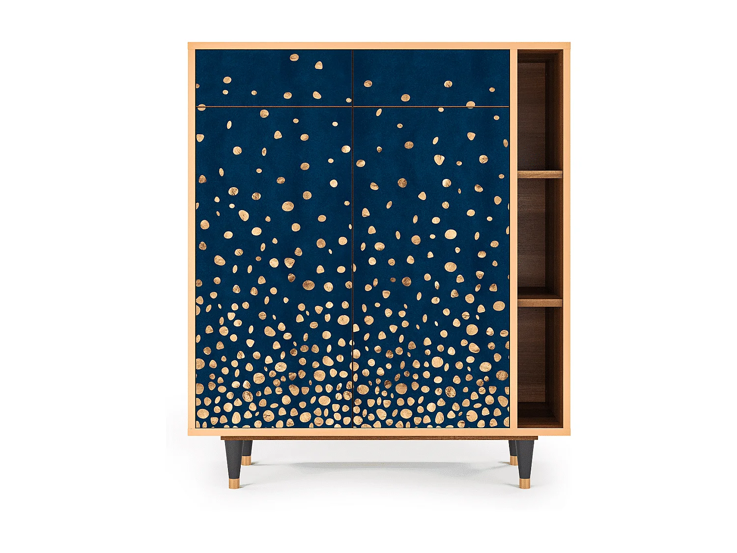 Kredens - 96х110х41 cm - BS6 - Night Skies, Orzech